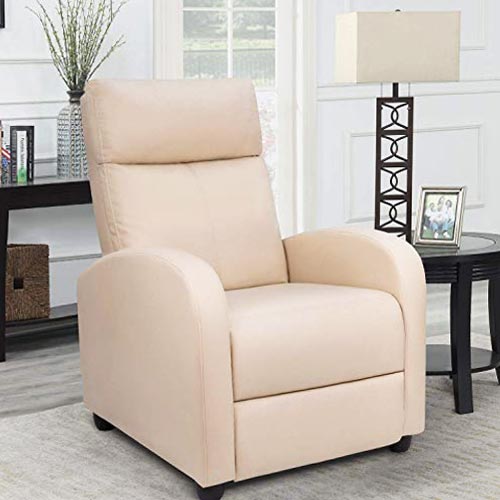Homall Single Recliner Chair Padded Seat