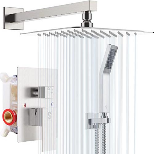 SR SUN RISE 12 Inches Bathroom Luxury Rain Mixer Shower