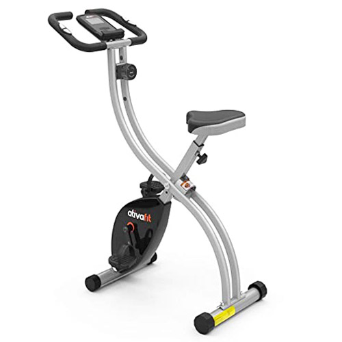 ATIVAFIT Indoor Cycling Bike Folding Magnetic Upright Bike Stationary Bike Recumbent Exercise Bike