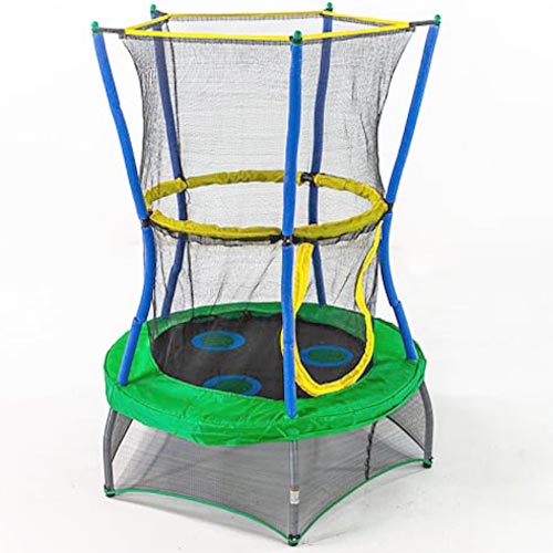 Skywalker Trampolines Mini Trampoline with Enclosure Net